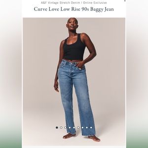 Curve Love Low Rise 90s Baggy Jean
